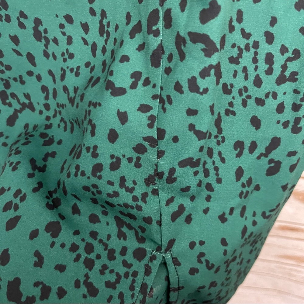 RESA Revolve Green Animal Print Square Neck Mini Dress NWOT - Picture 7 of 8